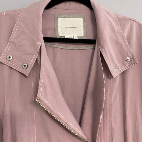 Anthropology Danuta Pink Utility Jacket Women Size M/L - Picture 4 of 11